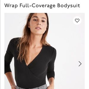 NWT Madewell Wrap Bodysuit Sz L